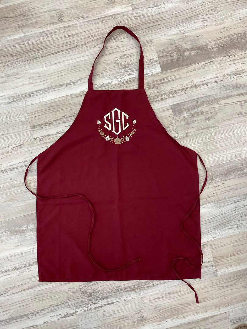 Most Grateful! Most Thankful! Most Blessed! Embroidered / Monogrammed Fall Apron - Southern Grace Creations