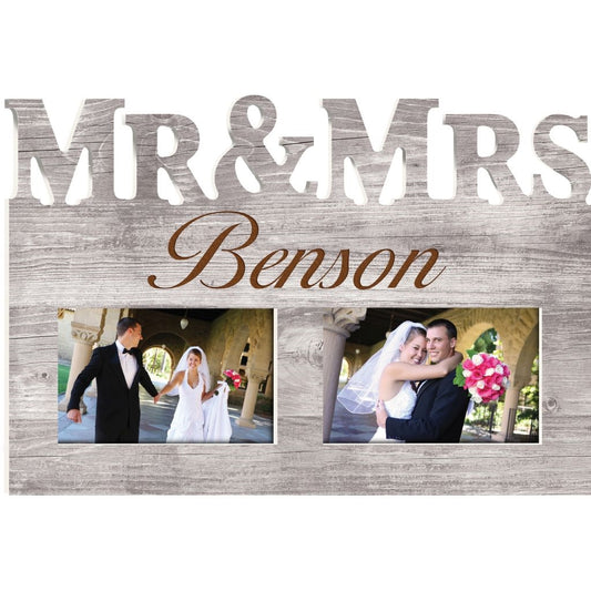 Mr and Mrs Photo Frame - Southern Grace Creations