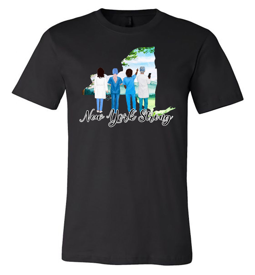 New York Strong - Medical - Black Short-Sleeve Tee - Southern Grace Creations