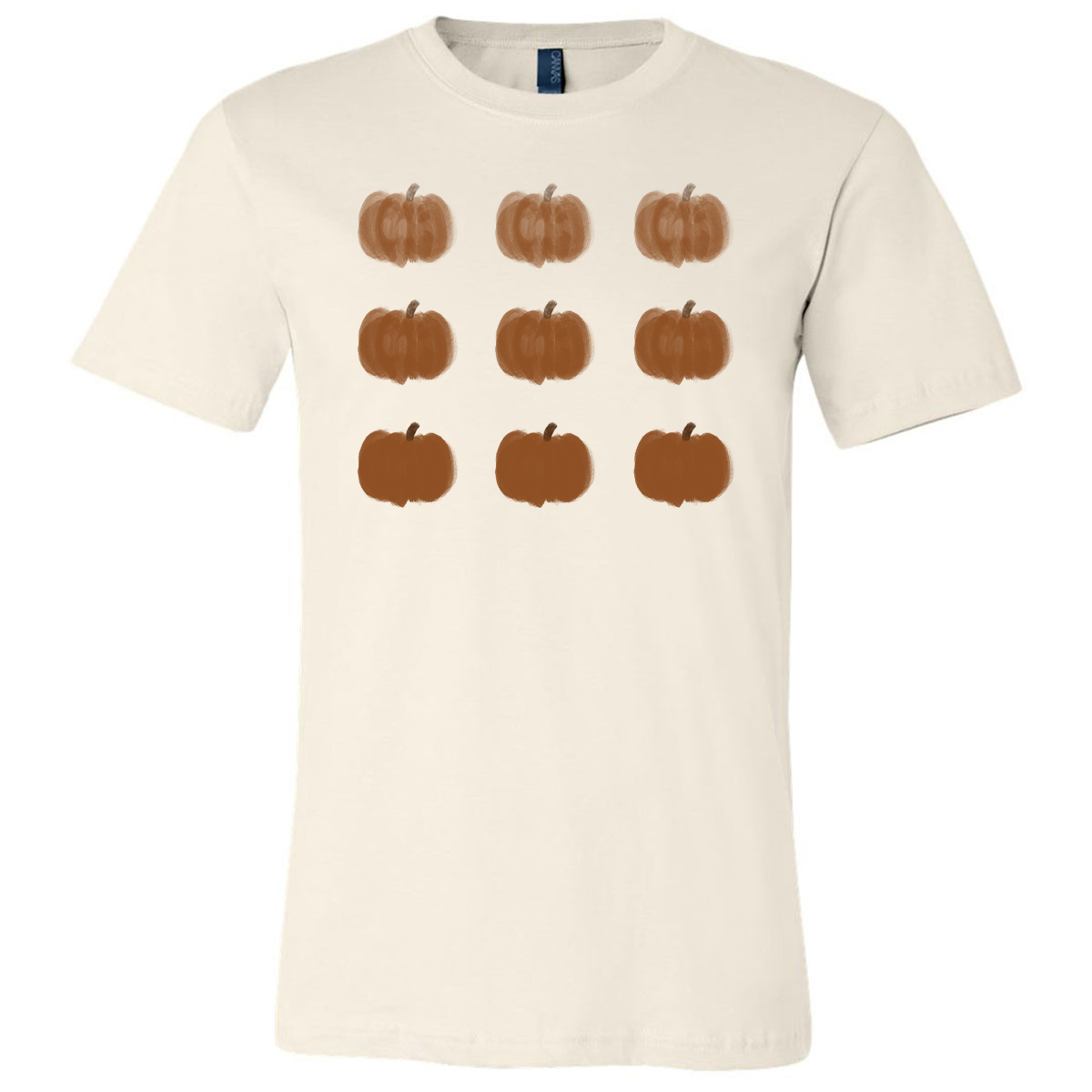 Nine Little Punkins Tee - Natural - Southern Grace Creations