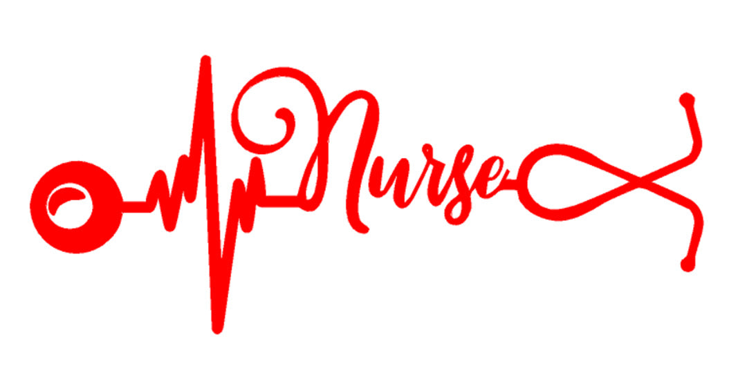 Nurse Stethoscope Heartbeat Decal - Southern Grace Creations