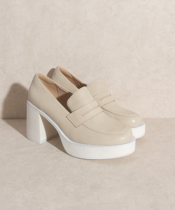 OASIS SOCIETY Hannah   Platform Penny Loafers - Southern Grace Creations