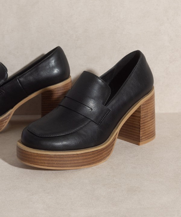 OASIS SOCIETY Hannah   Platform Penny Loafers - Southern Grace Creations