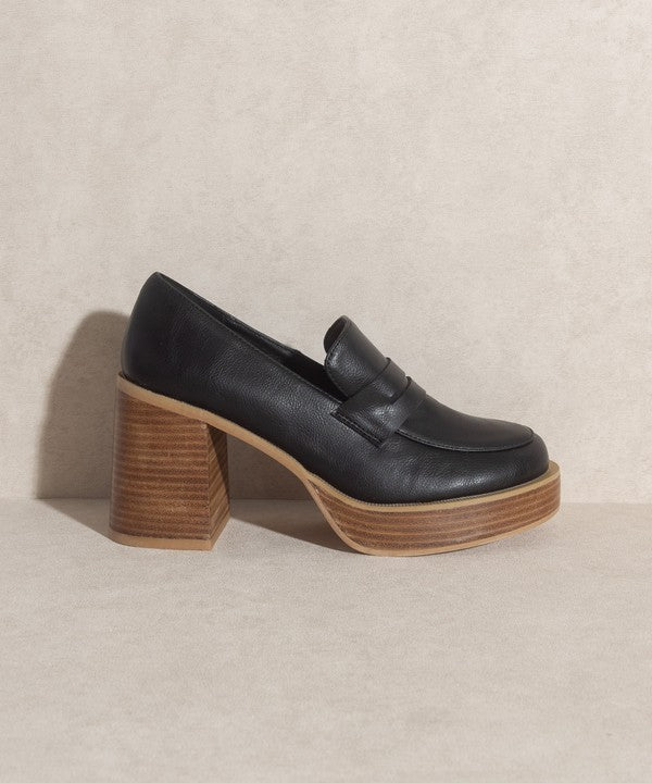 OASIS SOCIETY Hannah   Platform Penny Loafers - Southern Grace Creations