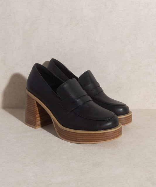 OASIS SOCIETY Hannah   Platform Penny Loafers - Southern Grace Creations