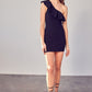 ONE SHOULDER RUFFLE DRESS - Southern Grace Creations