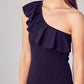 ONE SHOULDER RUFFLE DRESS - Southern Grace Creations