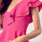 ONE SHOULDER RUFFLE PEPLUM TOP - Southern Grace Creations