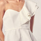 ONE SHOULDER RUFFLE PEPLUM TOP - Southern Grace Creations