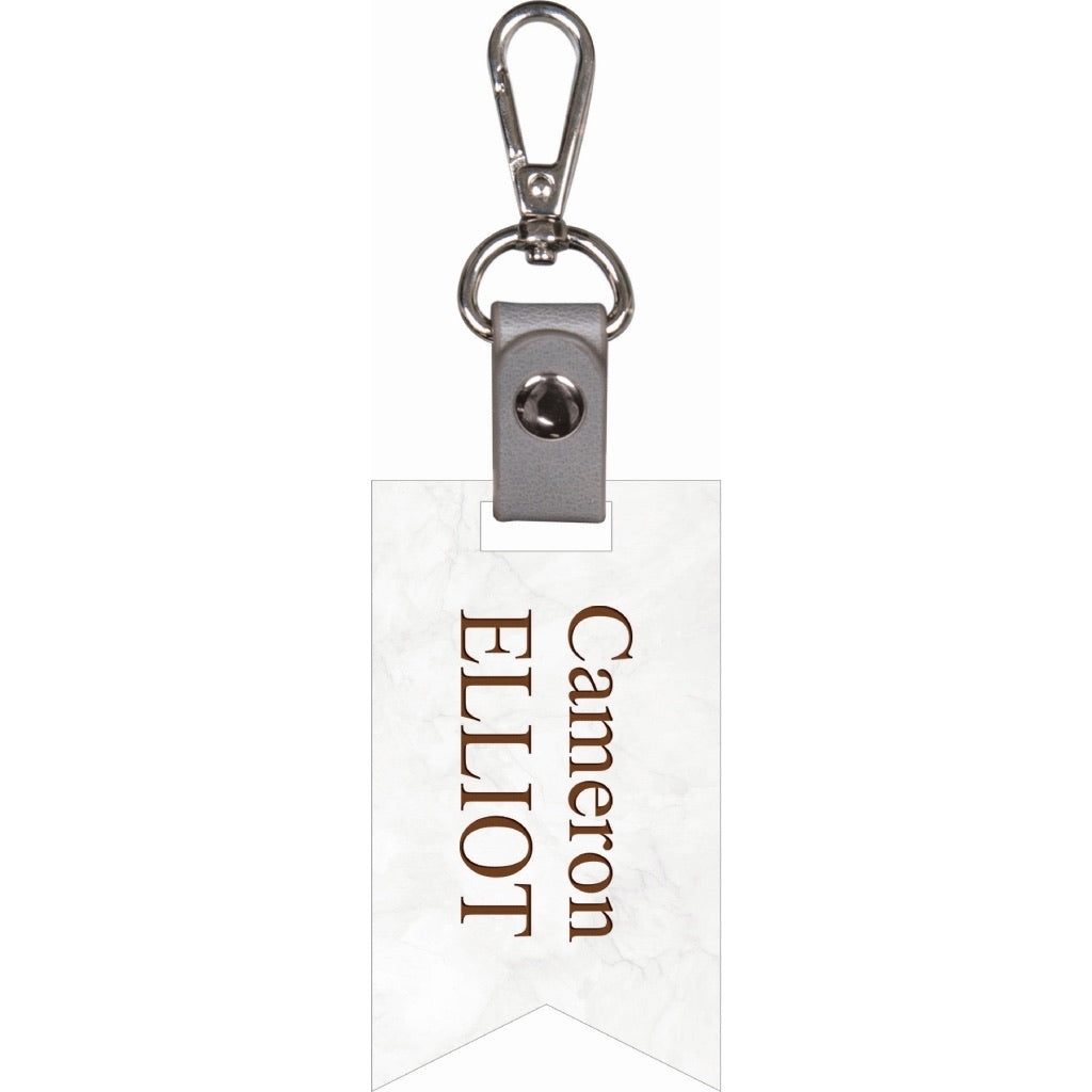 PERSONALIZED BANNER KEY CHAIN - Southern Grace Creations