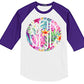 PINEAPPLE FLORAL ROUND MONOGRAM PRINTED SHIRT - Southern Grace Creations