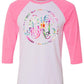 PINEAPPLE FLORAL VINE MONOGRAM PRINTED SHIRT - Southern Grace Creations