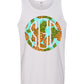 PINEAPPLE ROUND MONOGRAM PRINTED SHIRT - Southern Grace Creations