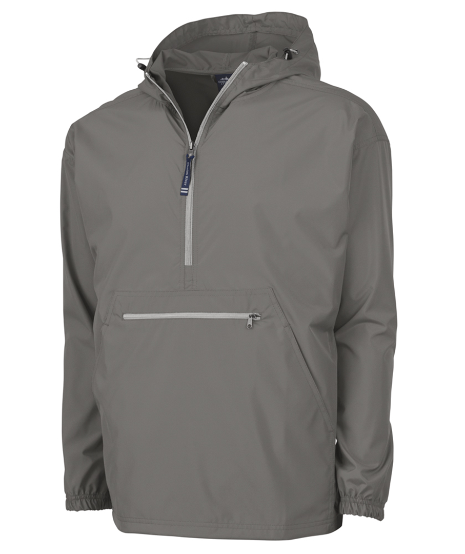 Pack-N-Go PullOver RainJacket-Charles River - Grey - Southern Grace Creations