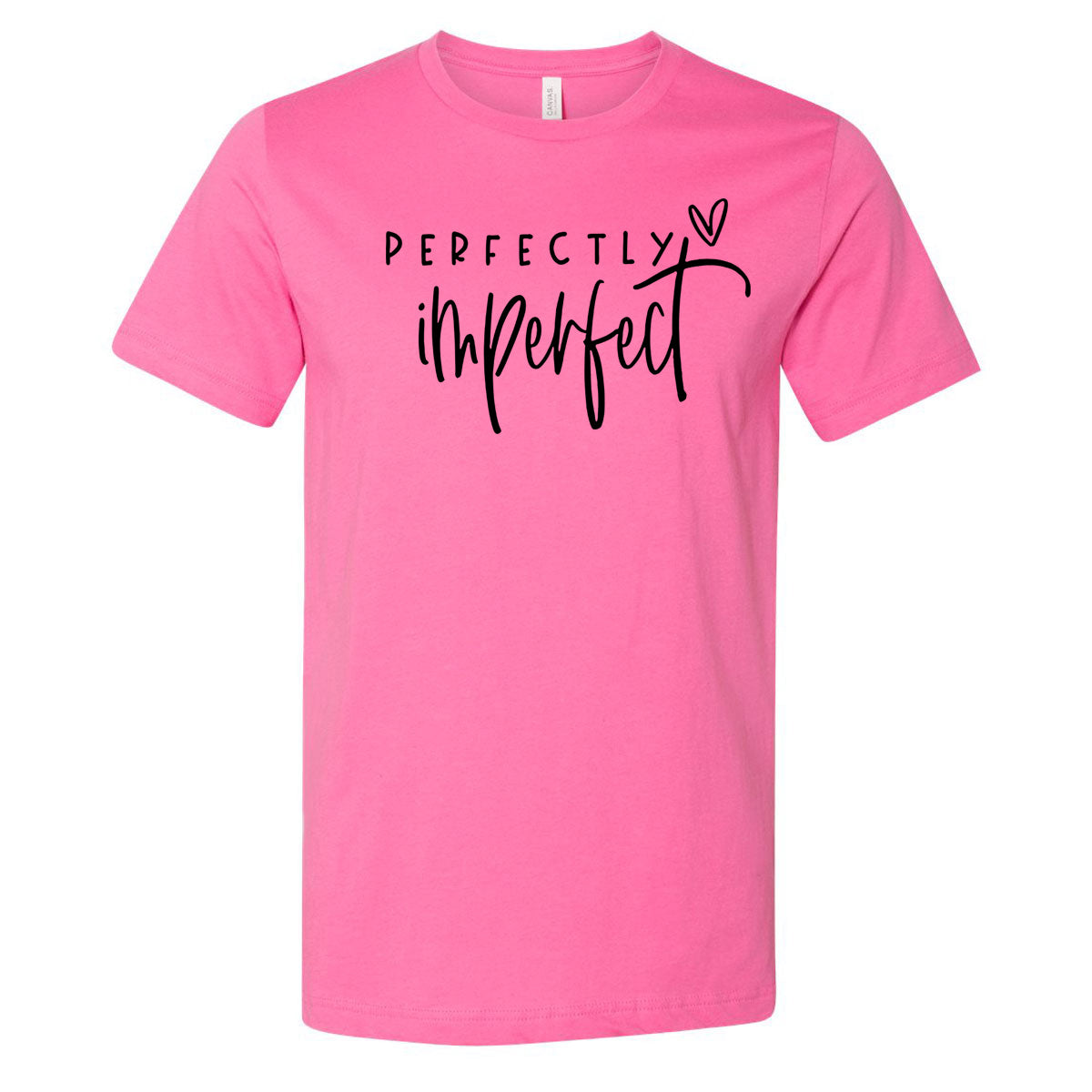 Perfectly Imperfect - Charity Pink Short Sleeve Tee - Southern Grace Creations