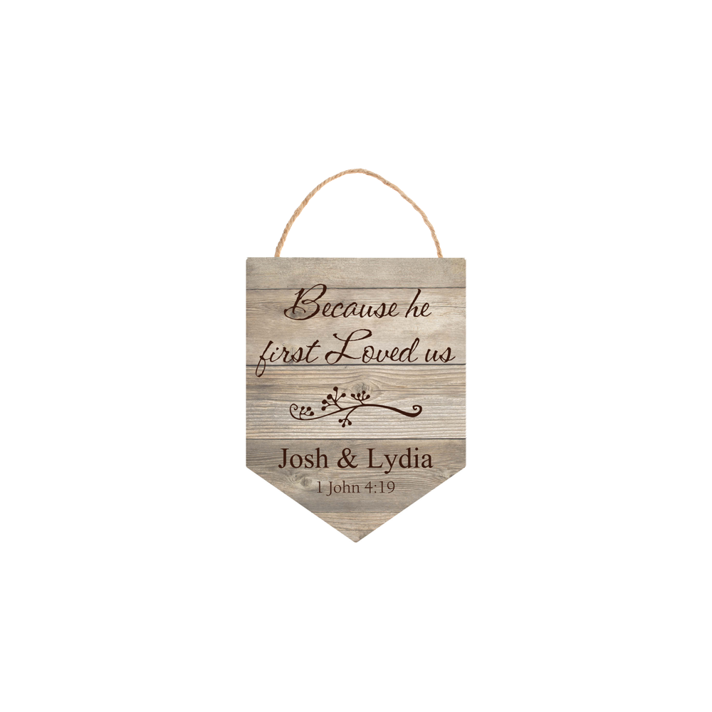 Personalize Wood Grain Banner (Engravable) - Southern Grace Creations