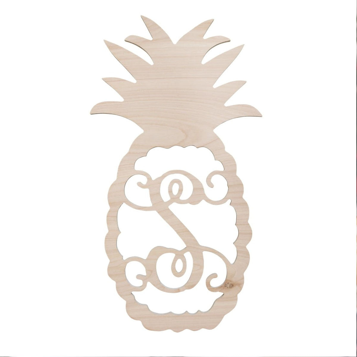 Pineapple Wood Monogram - Southern Grace Creations