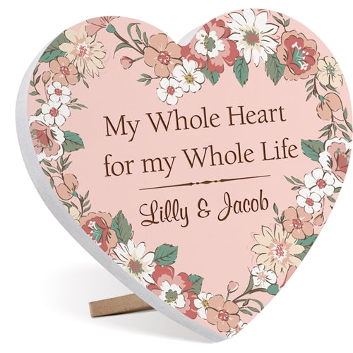 Pink Floral Heart - Southern Grace Creations