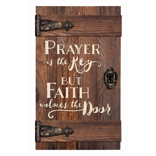 Prayer is the Key Door Wall Art - 14x23.75 - Southern Grace Creations