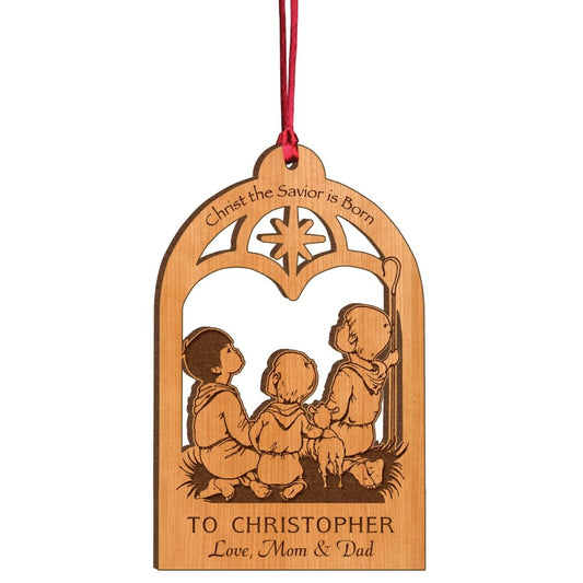 SHEPHERD ORNAMENT - Engravable (ZCFW01) - Southern Grace Creations