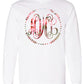 SPRING BLOSSOM VINE MONOGRAM PRINTED SHIRT - Southern Grace Creations