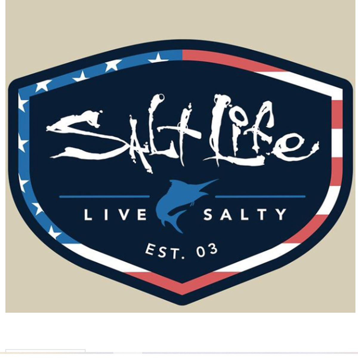 Salt Life Amerishield Vinyl Sticker