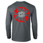 Santa Sleigh Monogram Tee - Charcoal Longsleeves - Southern Grace Creations