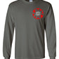 Santa Sleigh Monogram Tee - Charcoal Longsleeves - Southern Grace Creations