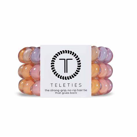 Sherbert Teleties- Small (3 pack) - Southern Grace Creations
