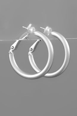 Silver Hoops - Southern Grace Creations