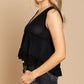 Sleeveless V neck Mini Babydoll Tank Top - Southern Grace Creations