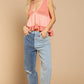 Sleeveless V neck Mini Babydoll Tank Top - Southern Grace Creations