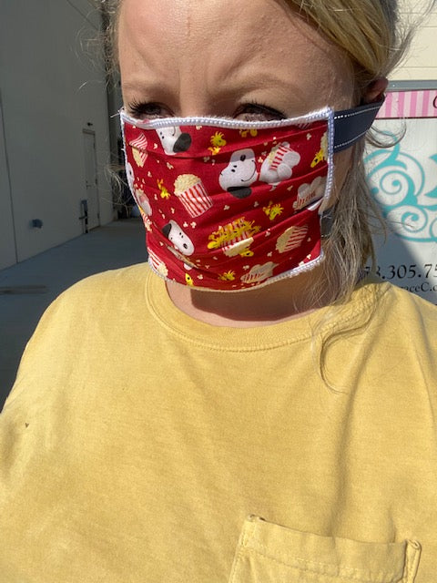 Snoopy Face Mask - Southern Grace Creations