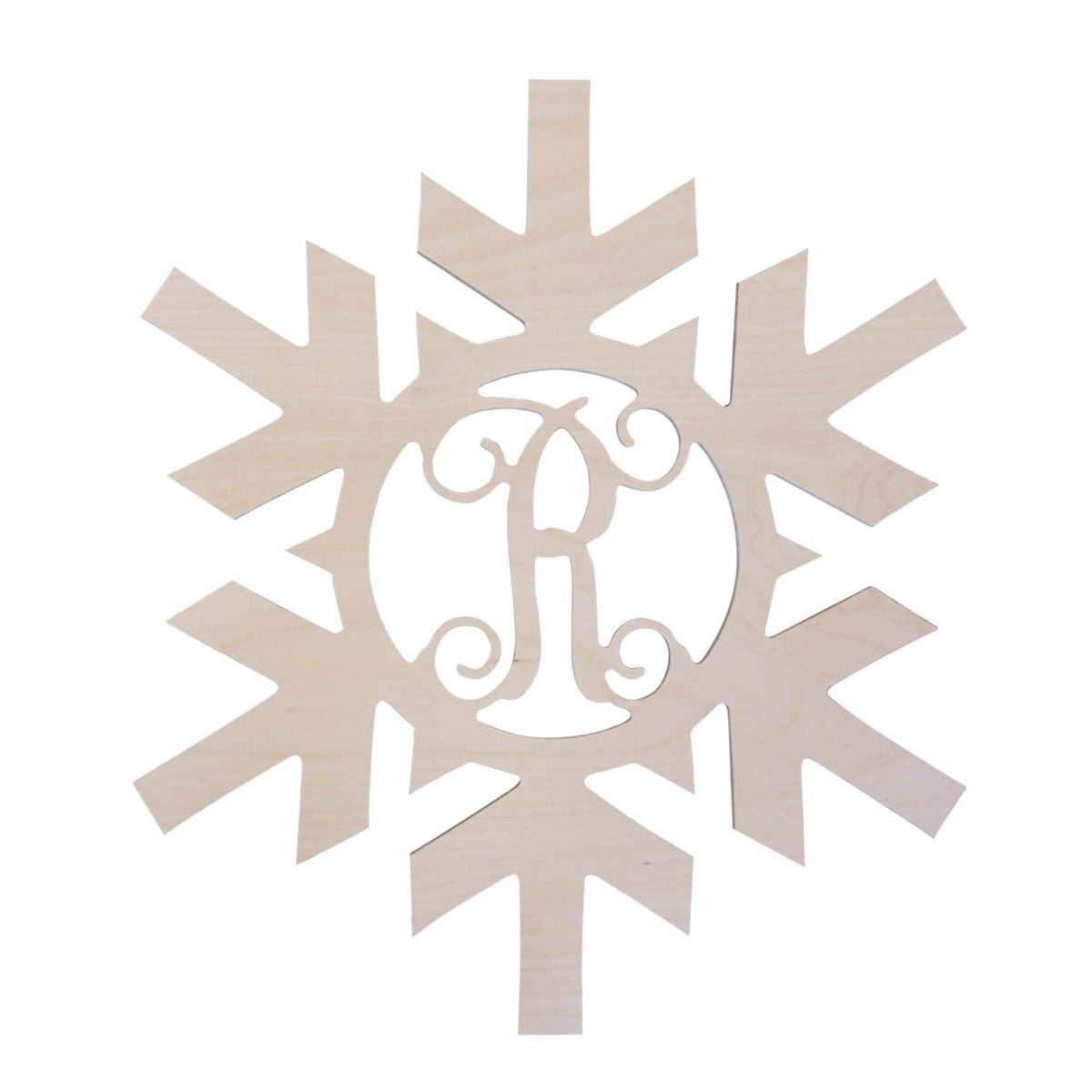 Snowflake Wood Monogram - Southern Grace Creations