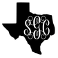State Monogram Decal - Southern Grace Creations