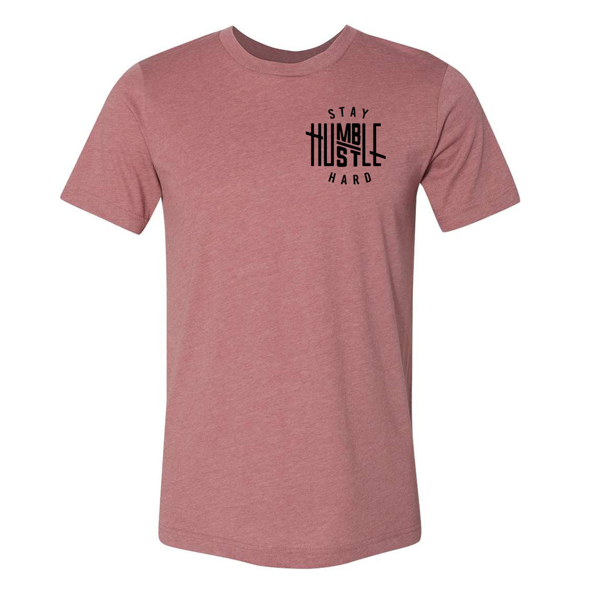 Stay Humble Hustle Hard - Heather Mauve Short Sleeves - Southern Grace Creations