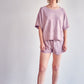 Stone Washed Shorts - Dusty Mauve - Southern Grace Creations