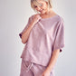 Stone Washed Shorts - Dusty Mauve - Southern Grace Creations