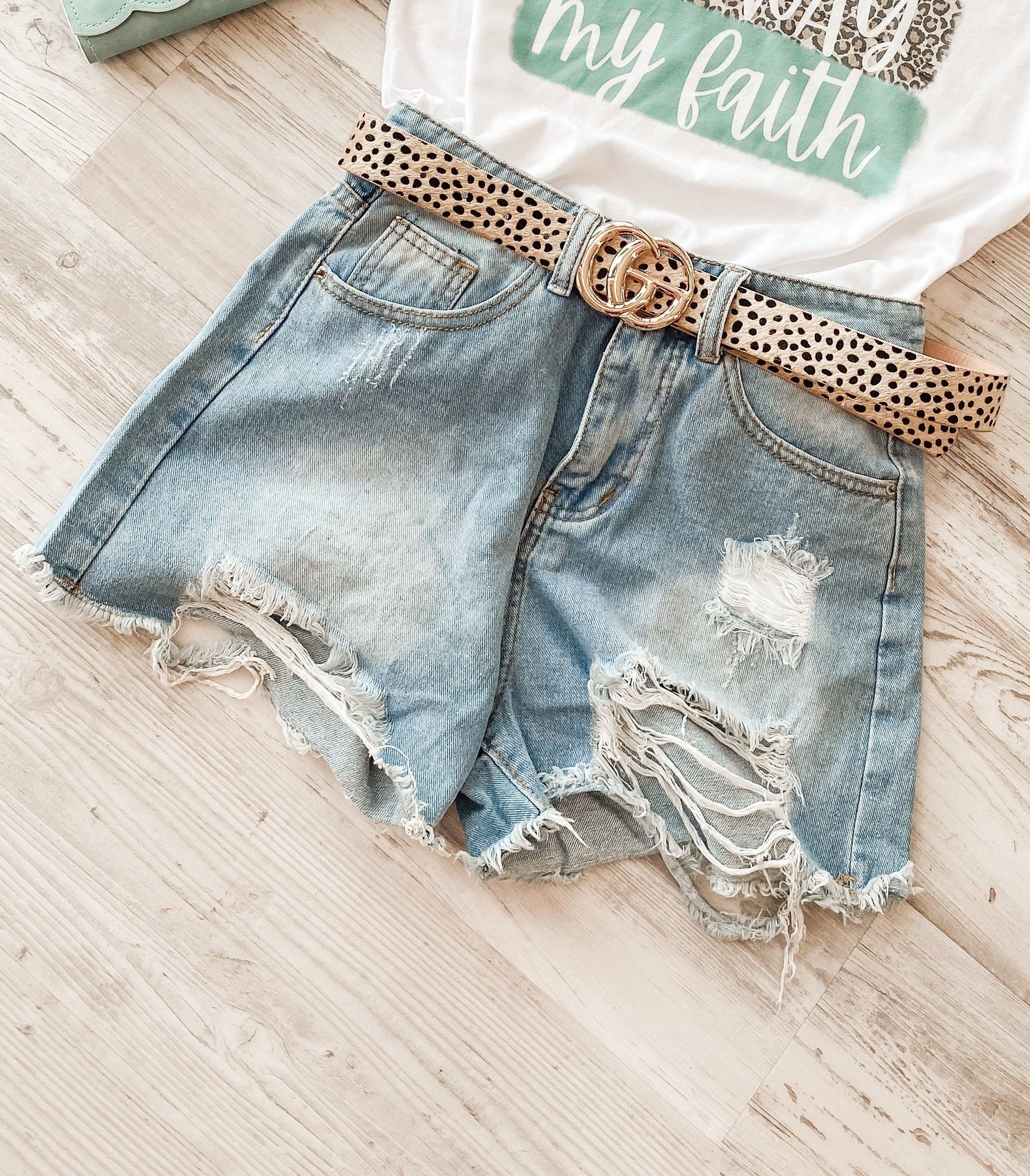 Sunny Day Denim Shorts - Southern Grace Creations