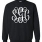 Sweat shirt with Big Monogram - Adult - Southern Grace Creations