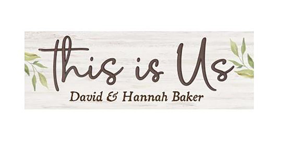THIS IS US CARVED SIGN - ENGRAVABLE - Southern Grace Creations
