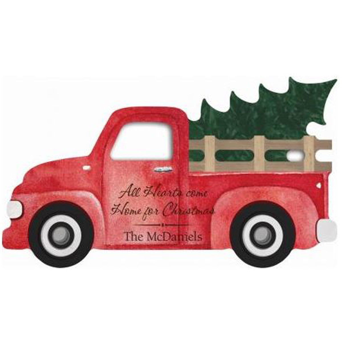 TRUCK W/ TREE SIGN - ENGRAVABLE - Southern Grace Creations