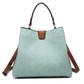 Tati Satchel Bag - Light Teal-monogramable - Southern Grace Creations