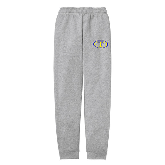 Tattnall - Athletic Heather Joggers with Oval T (PC78J) - Southern Grace Creations