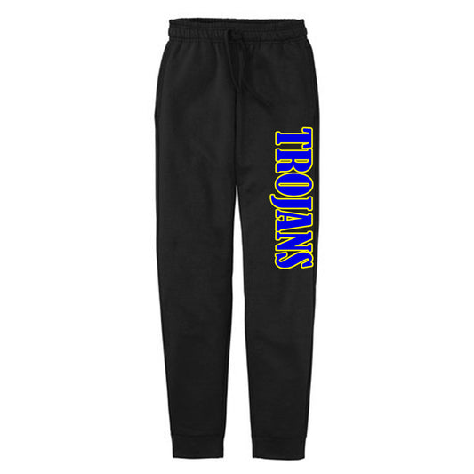 Tattnall - Black Joggers with Trojans (PC78J) - Southern Grace Creations