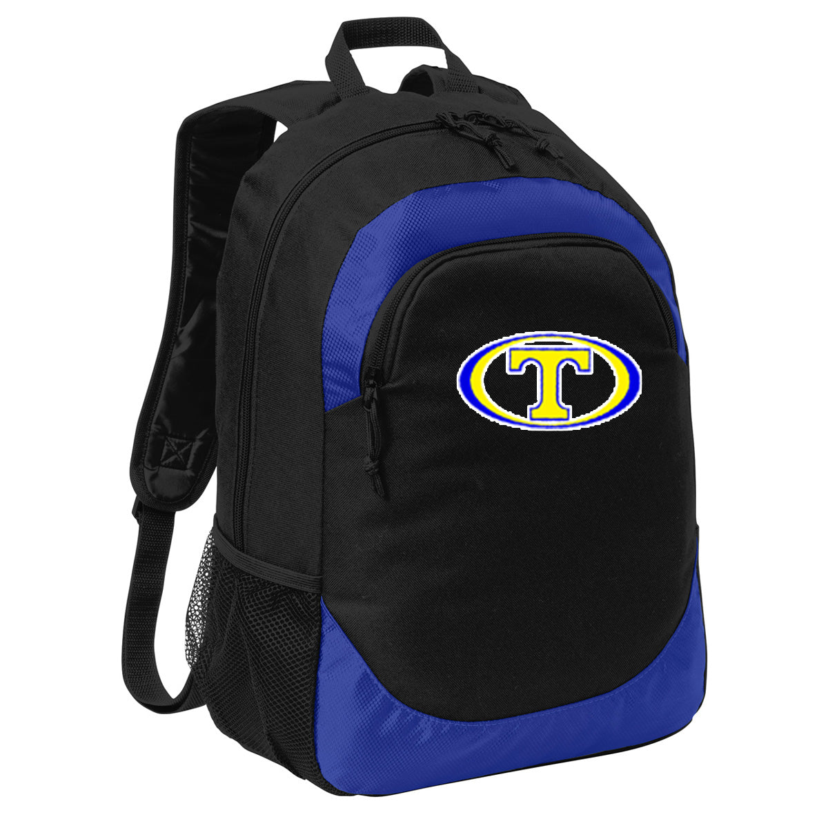 Tattnall - Circuit Backpack with Oval T - Royal/Black (BG217) - Southern Grace Creations