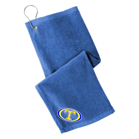 Tattnall - Grommeted Towel with Oval T - Royal (PT400) - Southern Grace Creations