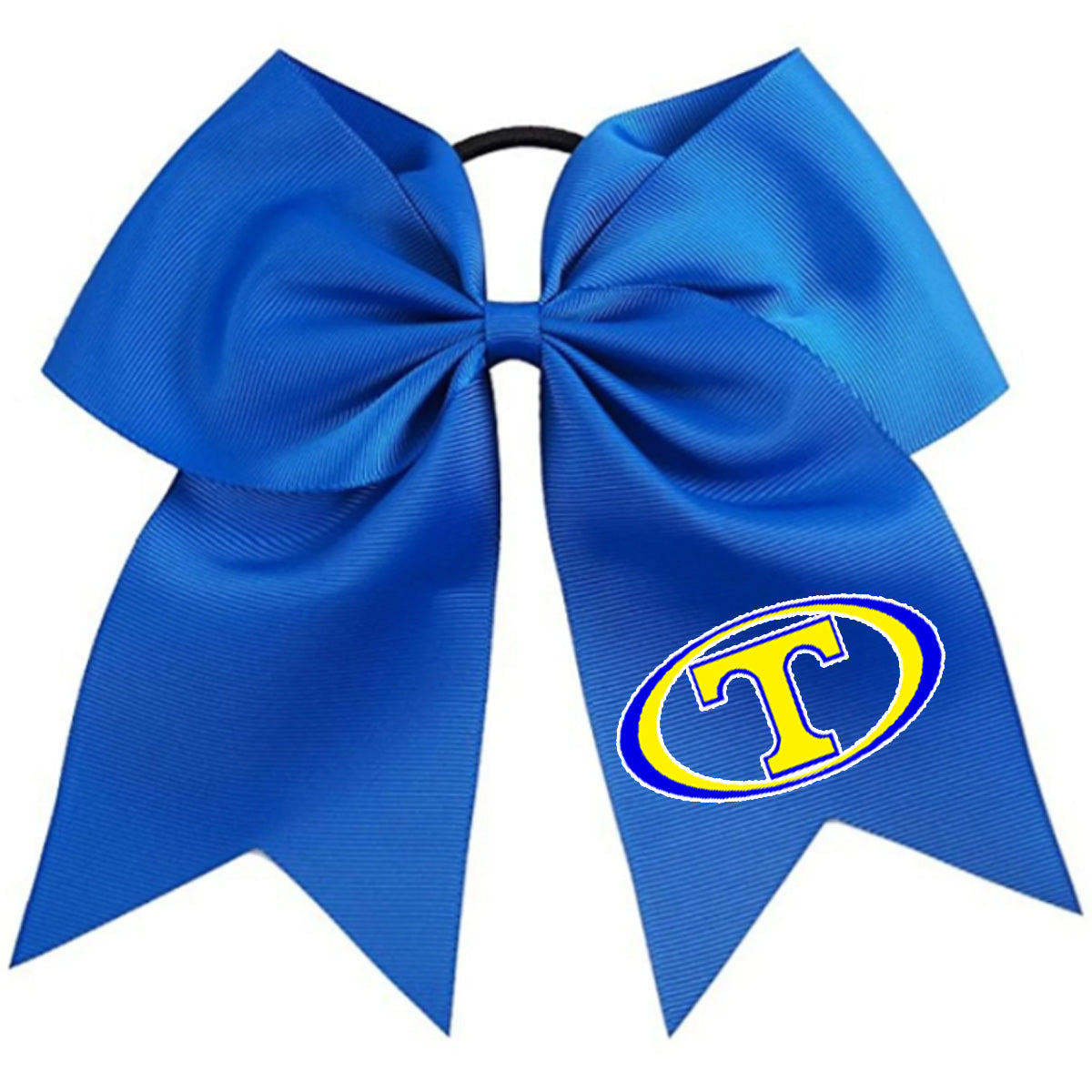 Tattnall - Hair Bow with Oval T - Royal - Southern Grace Creations