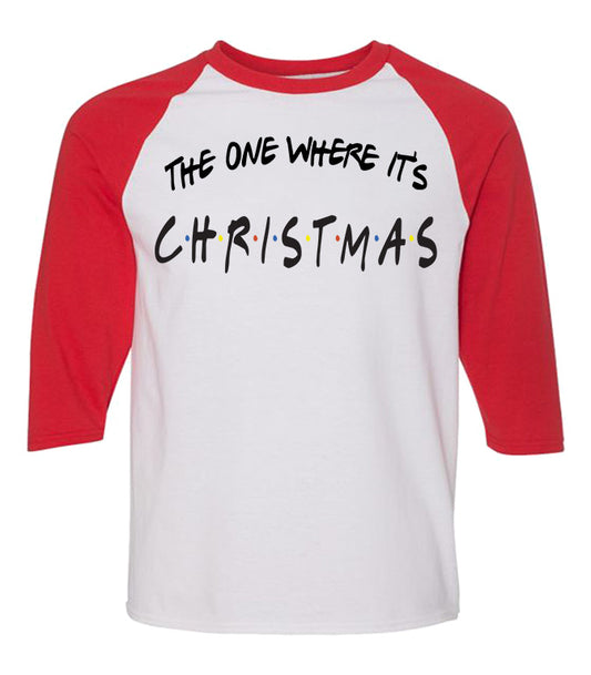 The One Where It's Christmas Friends Tee - Southern Grace Creations