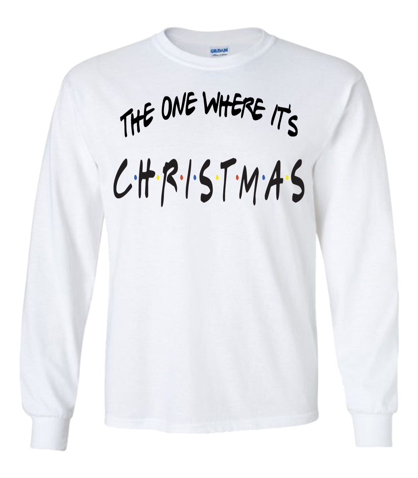 The One Where It's Christmas Friends Tee - Southern Grace Creations
